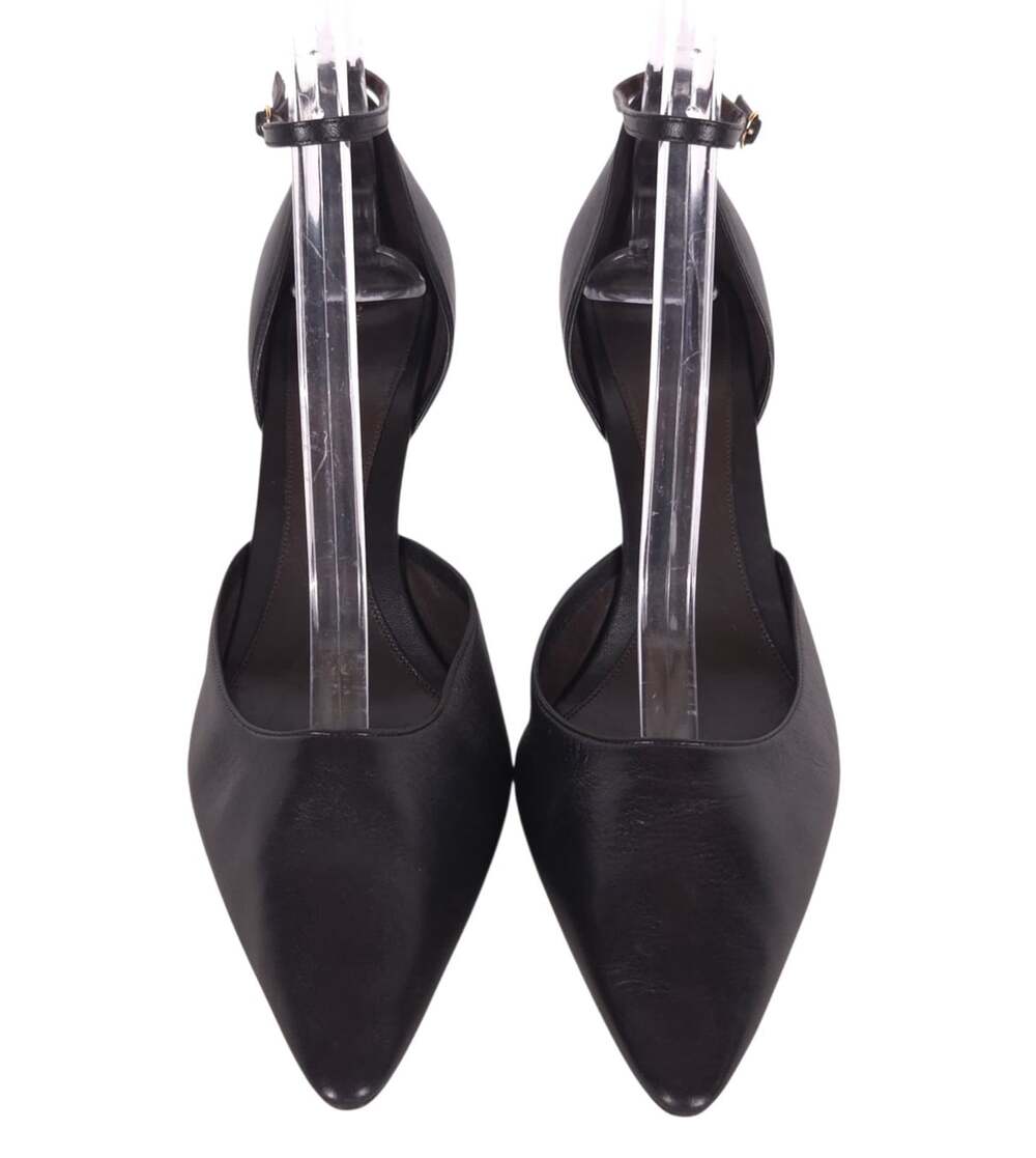 The Row Liisa D'Orsay Pumps US 9 EU 39 Womens Black Soft Lambskin $1610 - Picture 3 of 12